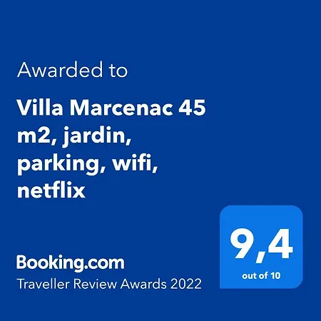 Apartment Marcenac 45 M2, Jardin, Parking, Wifi, Netflix *